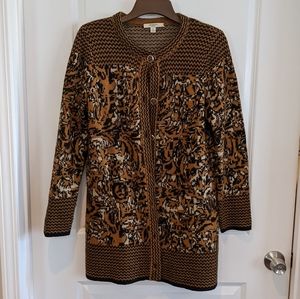 Liz Claiborne Button-Front Cardigan Duster
